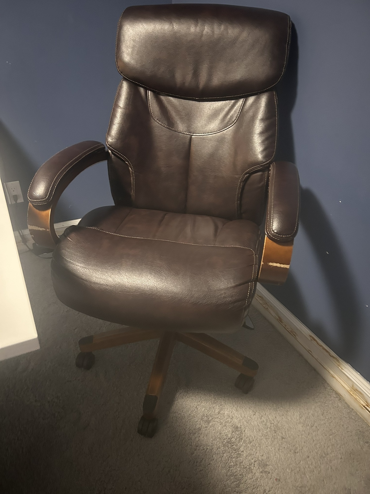 Brown Leather Office Chair