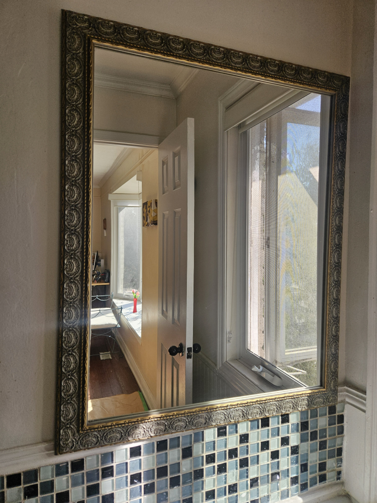 Ornate Silver and Gold Mirror - photo 4