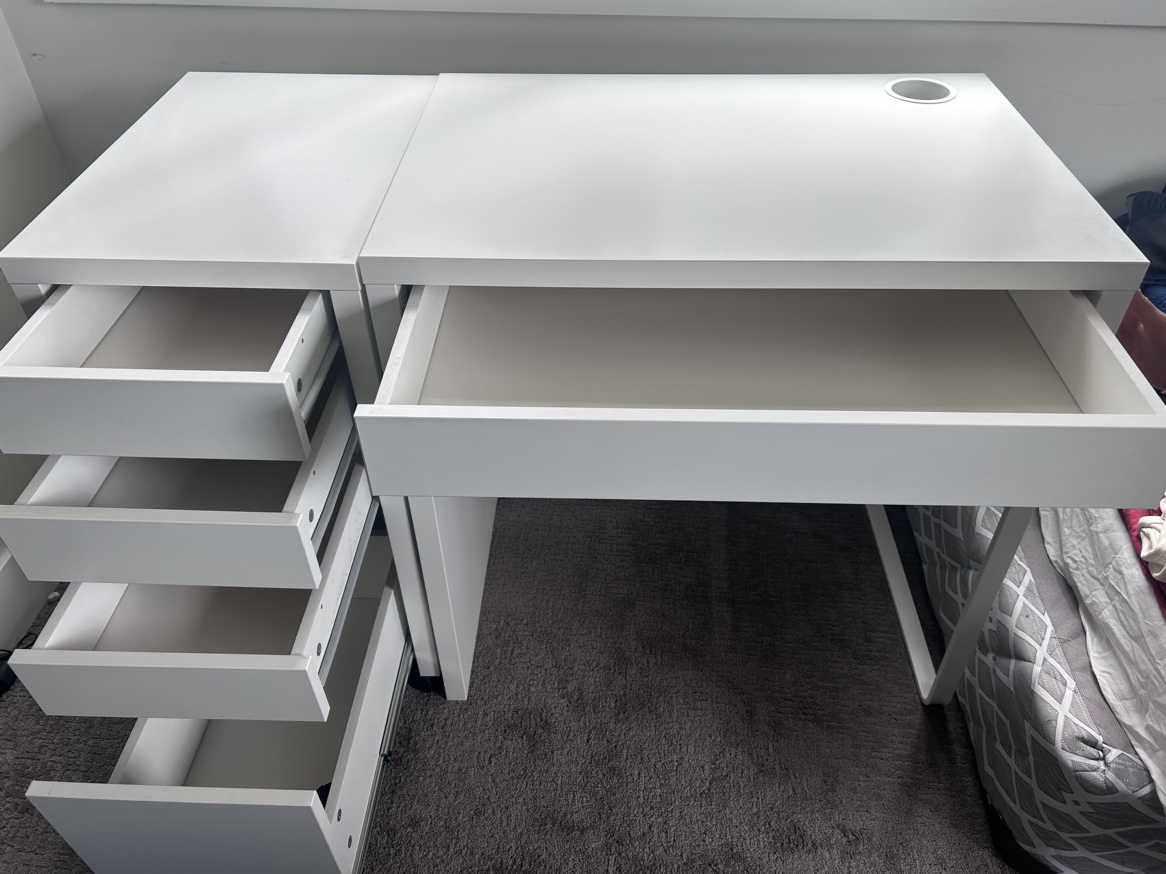 IKEA MICKE Desk with Drawer Unit