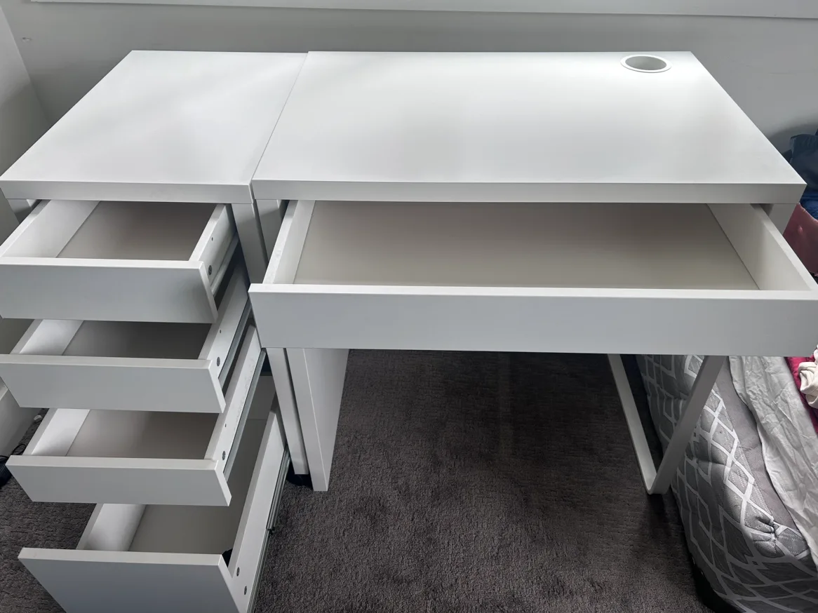 IKEA MICKE Desk with Drawer Unit
