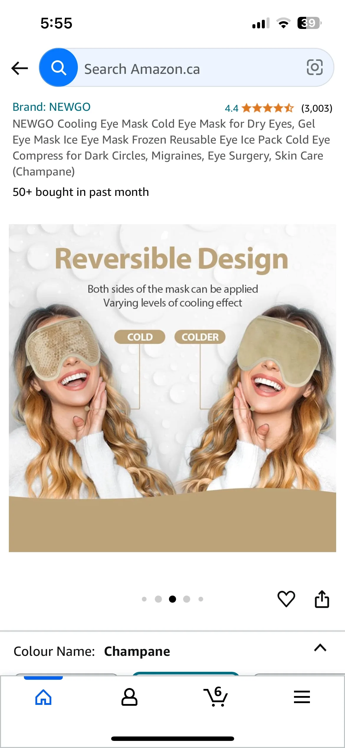 NEWGO Cooling Eye Mask image indicator(2)