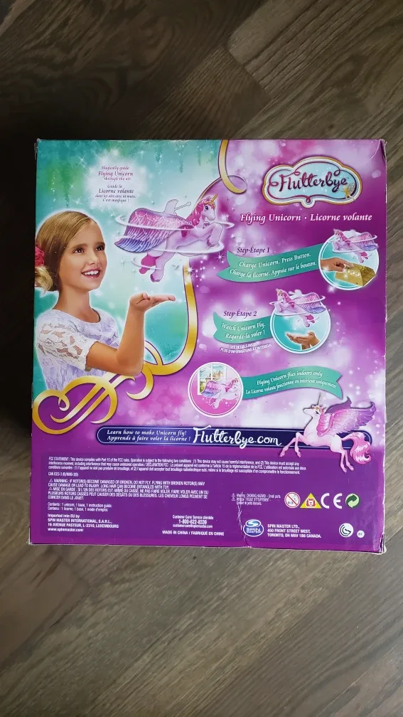Flutterbye Flying Unicorn (sealed box) rare,  hard to find image indicator(2)