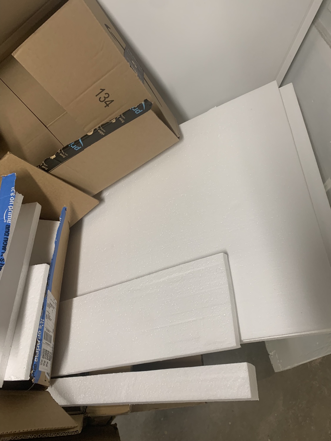 Large Box of Packing Paper and white styrofoam - photo 4