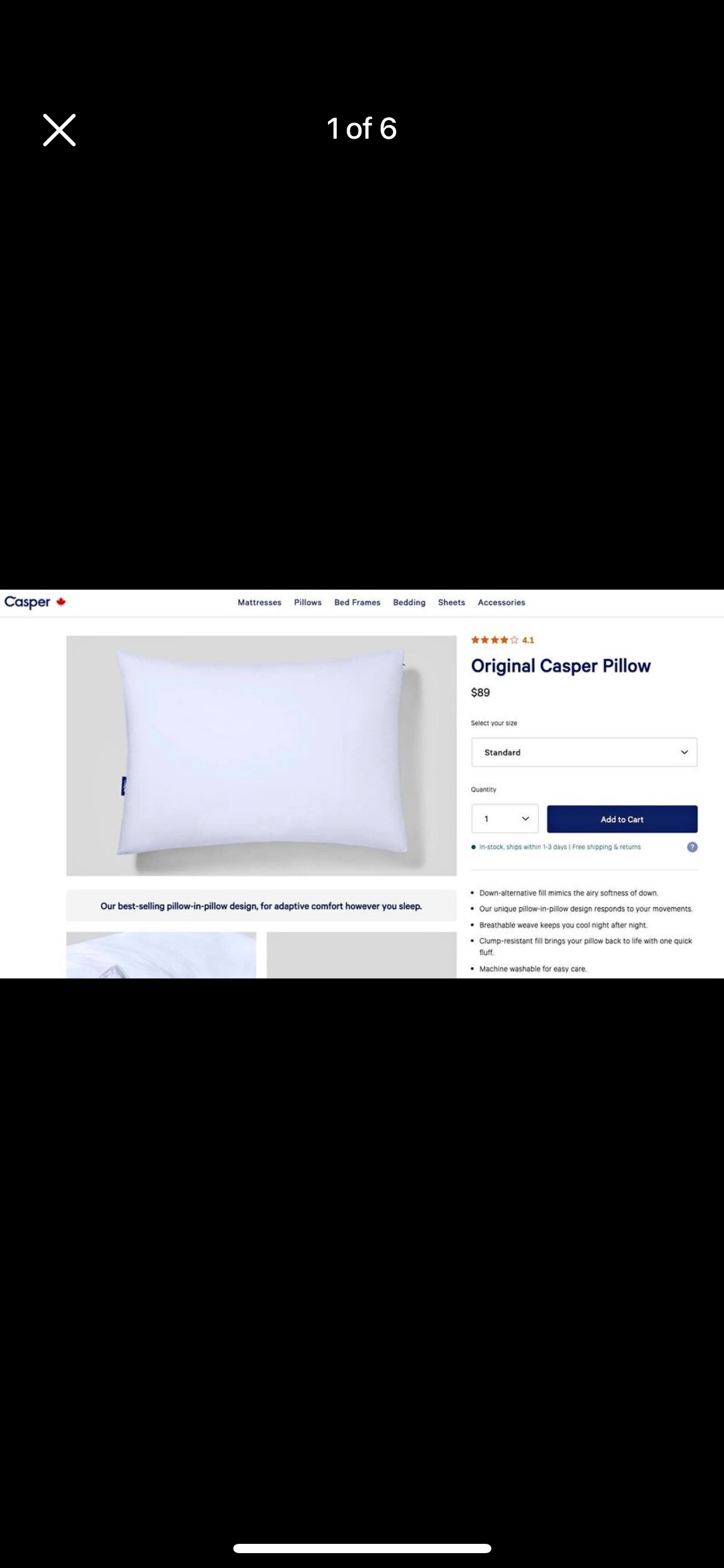 Casper Original Pillow - Standard