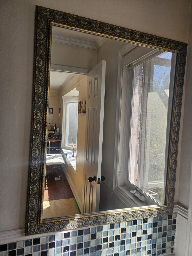 Ornate Silver and Gold Mirror - photo 3