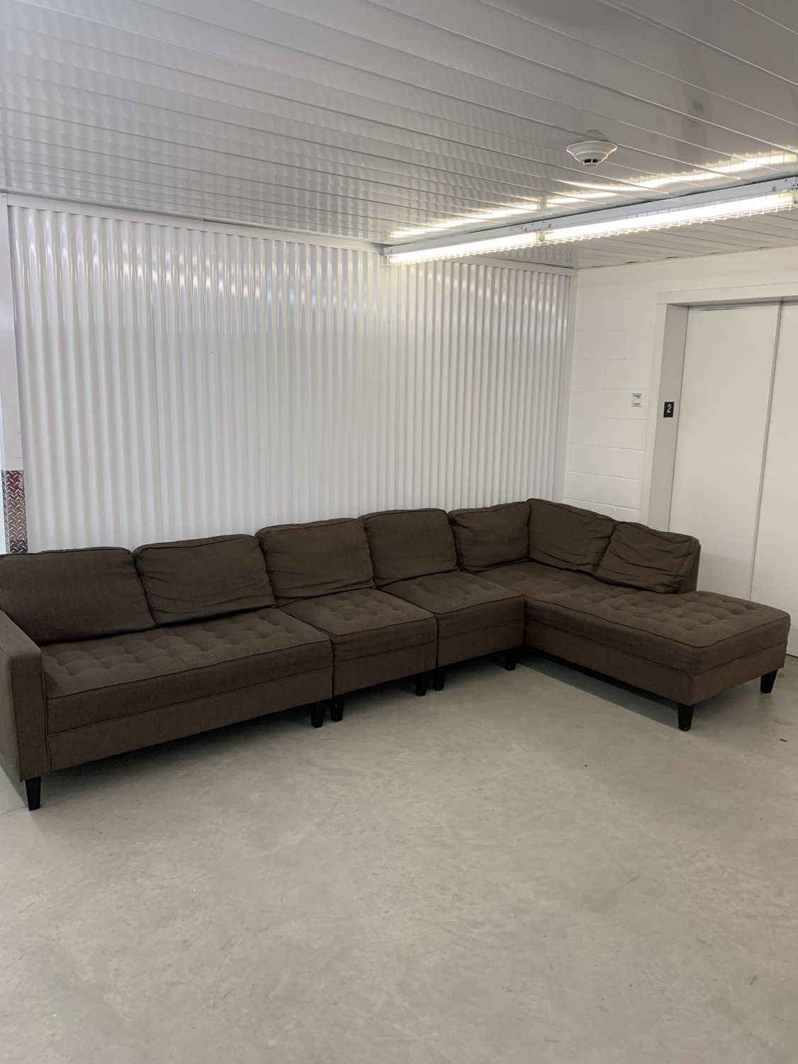 Brown Sectional Sofa - photo 2
