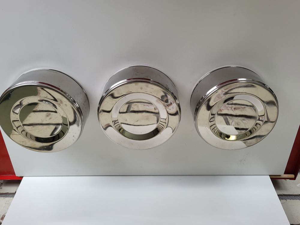 Stainless Steel Bowls, Set of 3 - photo 2