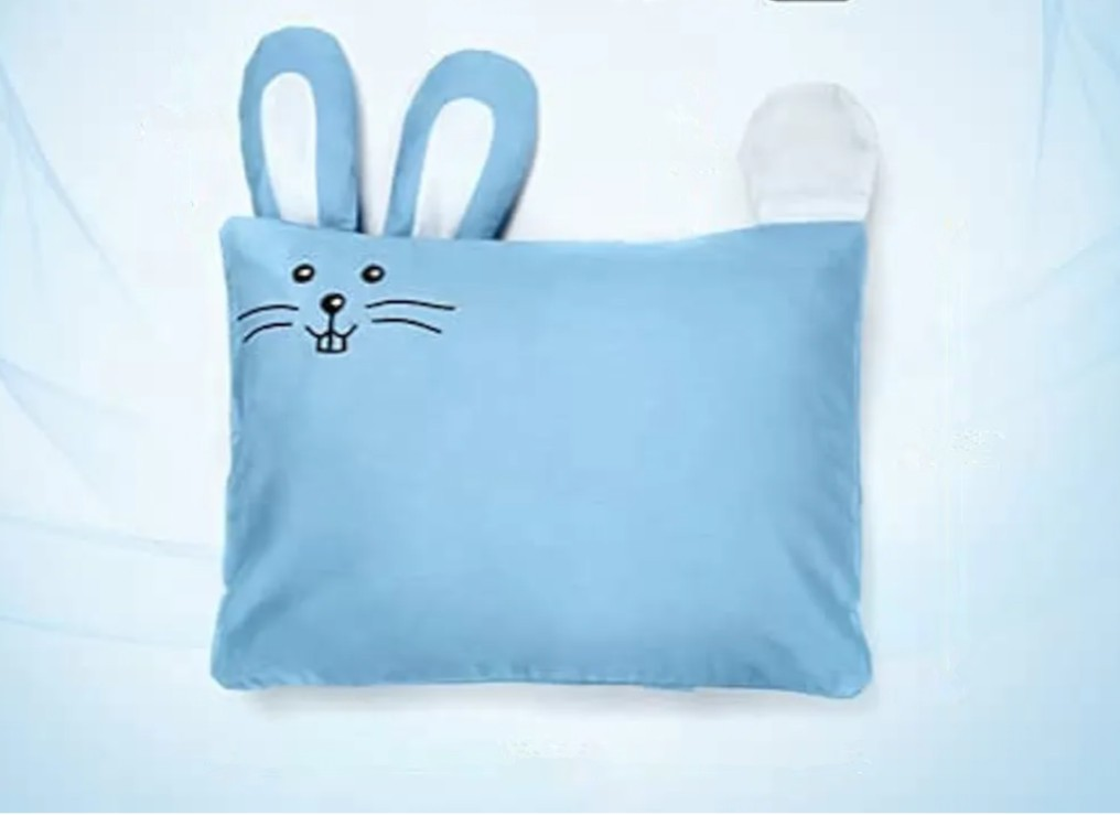 NEW Blue Bunny Toddler Pillowcase