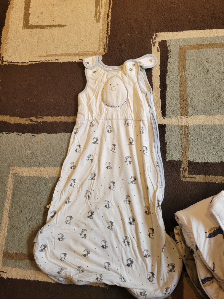 Nested  bean weighted sleep sack