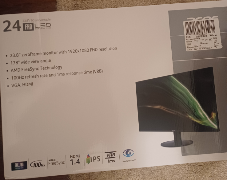 24" Acer Monitor