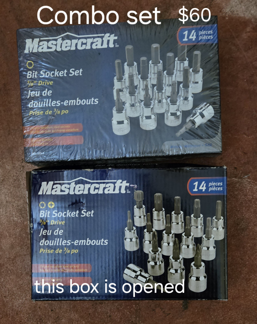Combo MasterCraft Bit Socket Set