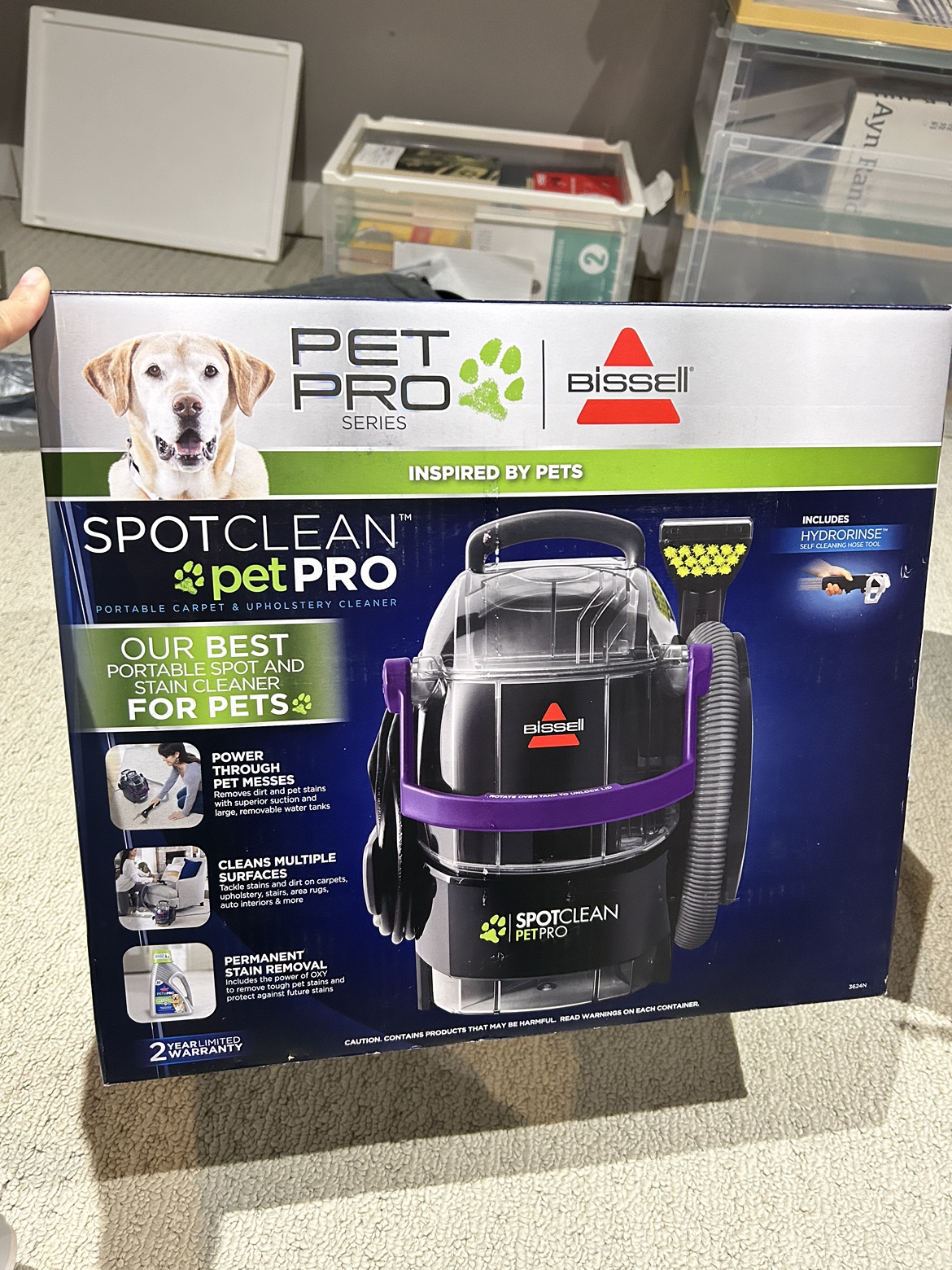 Bissell SpotClean Pet Pro Portable Carpet and Upholstery Cleaner - photo 3