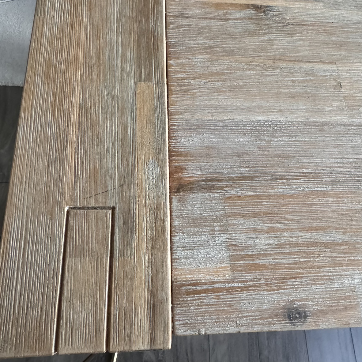 Real Wood Bar Table & 2 Elm Wood + Metal Bar Stools - photo 4