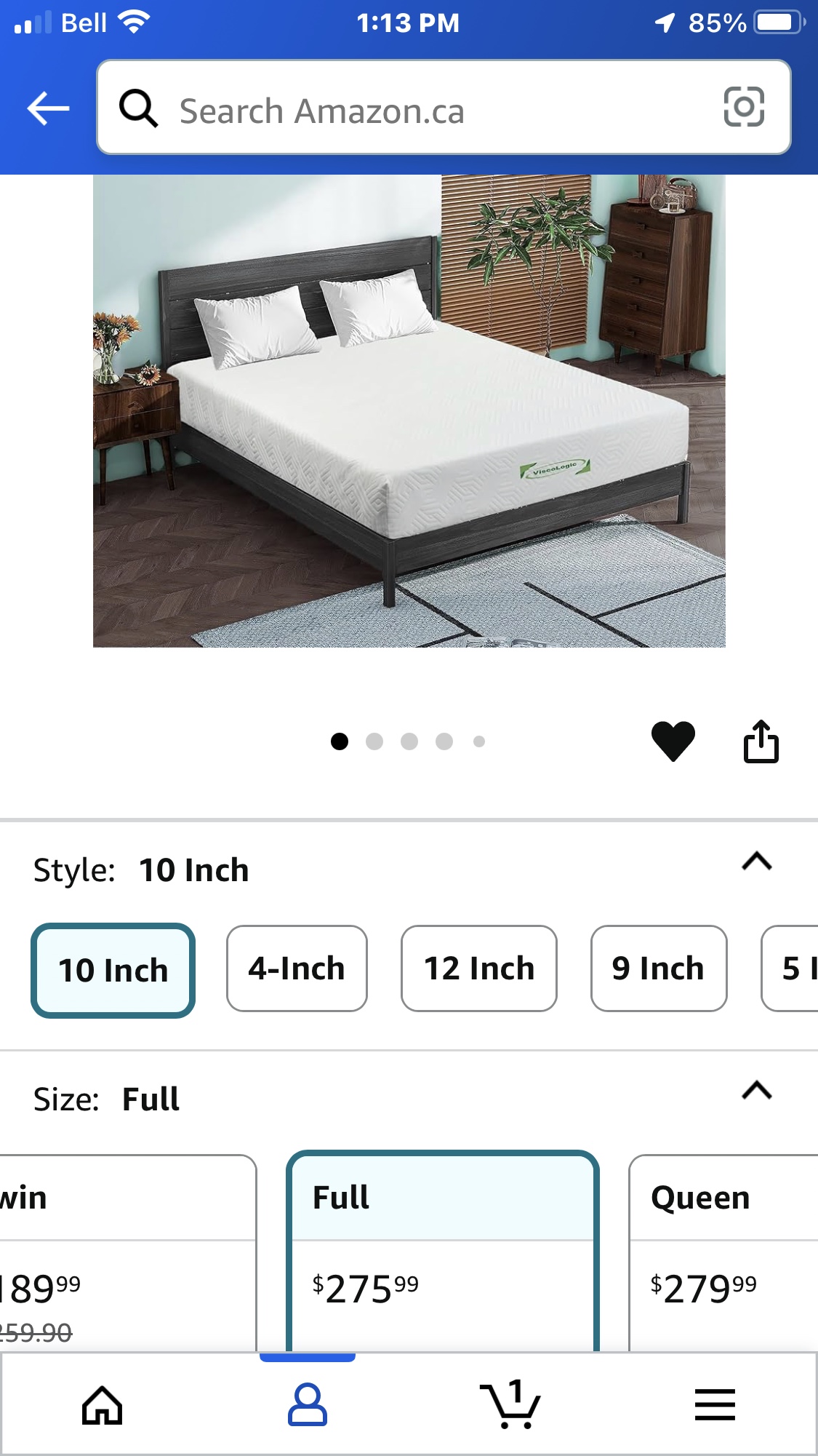 New DOUBLE 10” Memory Foam Mattress - photo 4