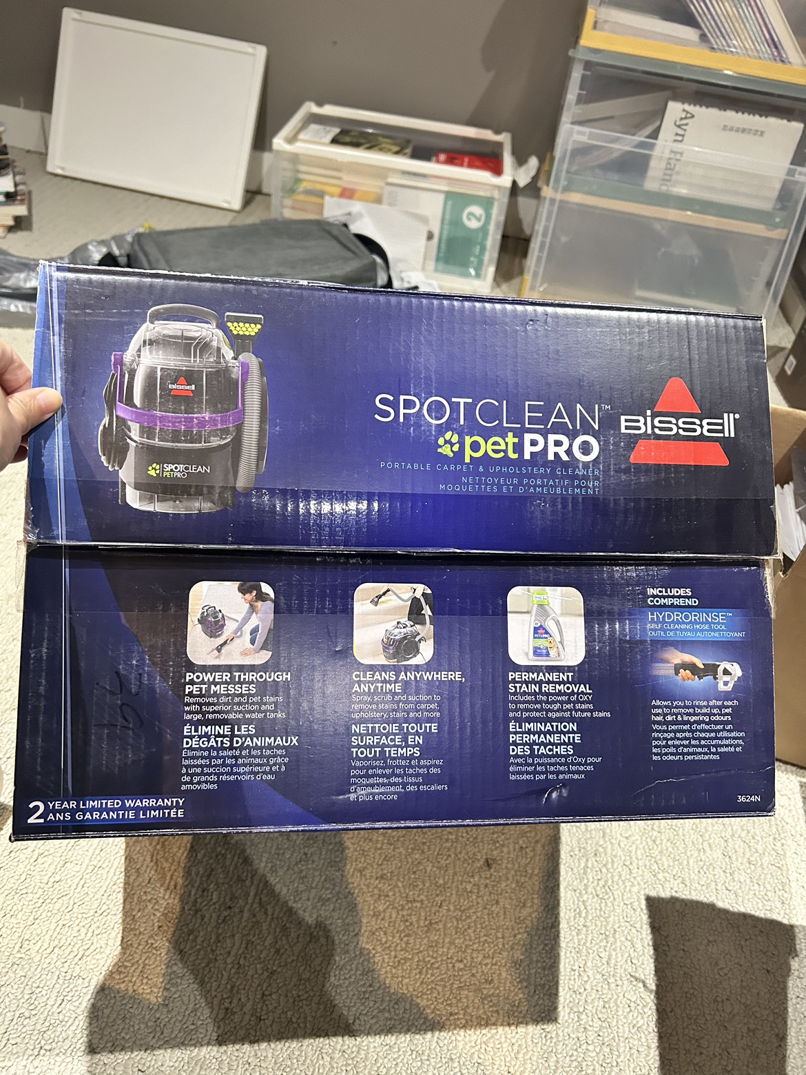 Bissell SpotClean Pet Pro Portable Carpet and Upholstery Cleaner - photo 5
