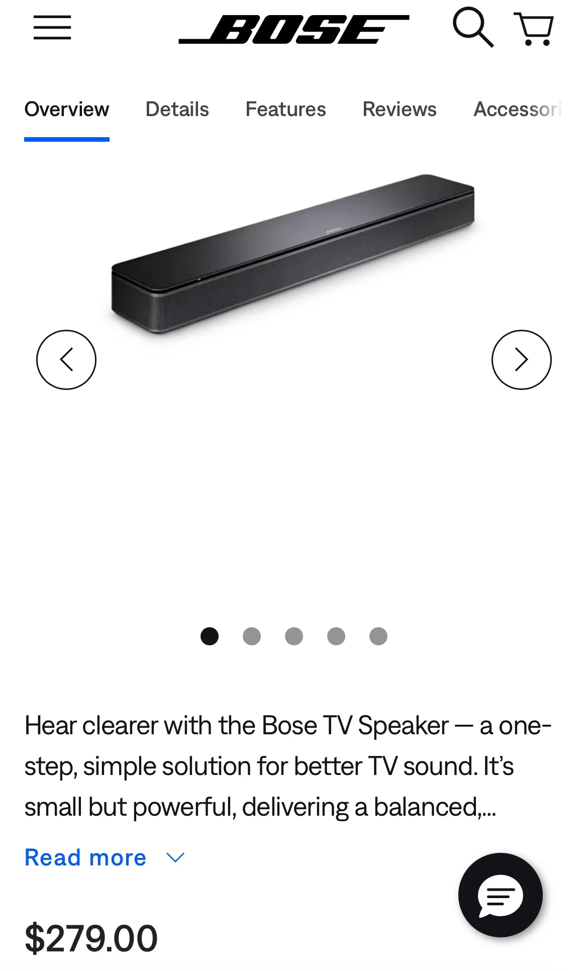 Bose TV Speaker thumbnail