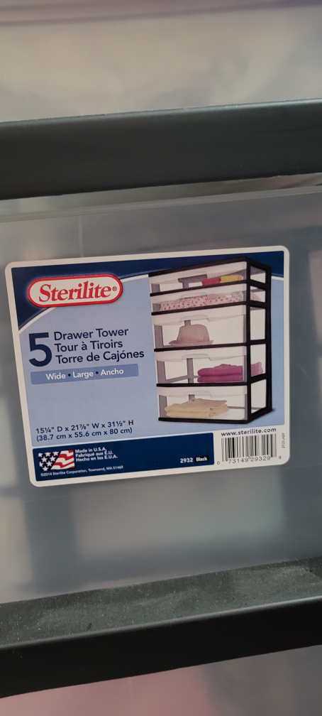 Sterilite 5 Drawer Storage Tower with baking items - photo 2