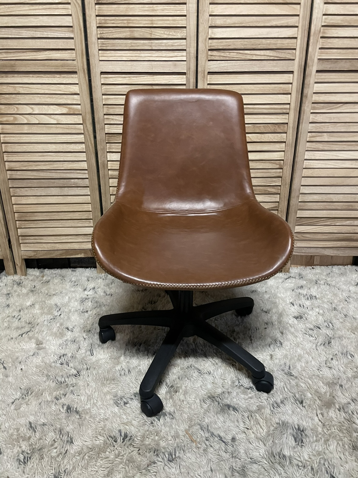 Brown Swivel Office Chair