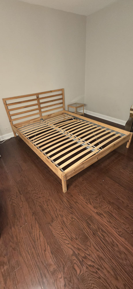 queen size Bed Frame and Nightstand - photo 2