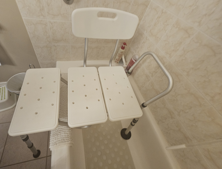 Bath Transfer Bench with Backrest - photo 2