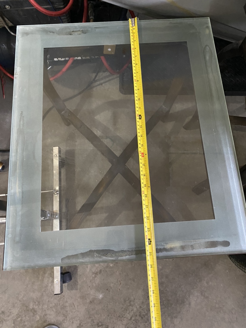 Glass Top End Table - photo 3