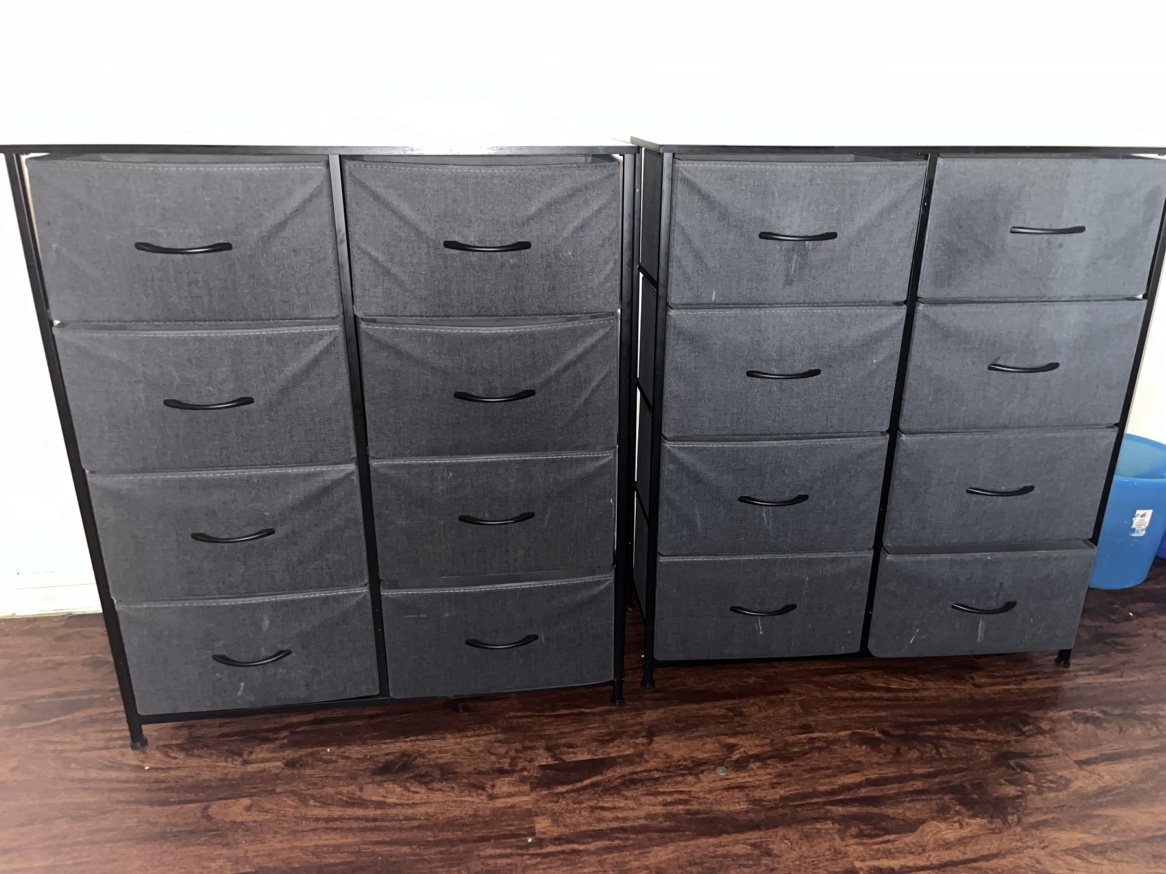 Black 6-Drawer Dressers (Set of 2) - photo 2
