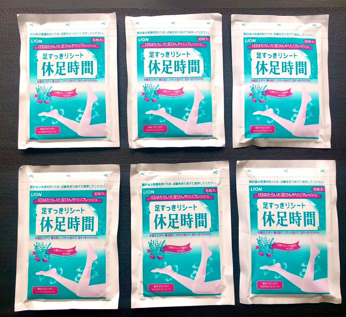 Lion-Japan Foot Relief Cooling Patches thumbnail