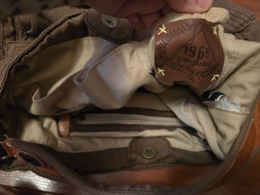 Vintage Gap Canvas Crumpler Bag w/Real Leather Accents image indicator(5)