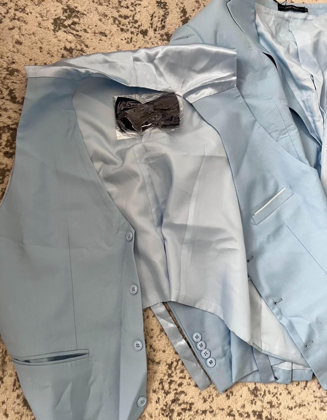 Pieces Mage Suit, Light Blue, Best Fit XL-2XL - photo 2