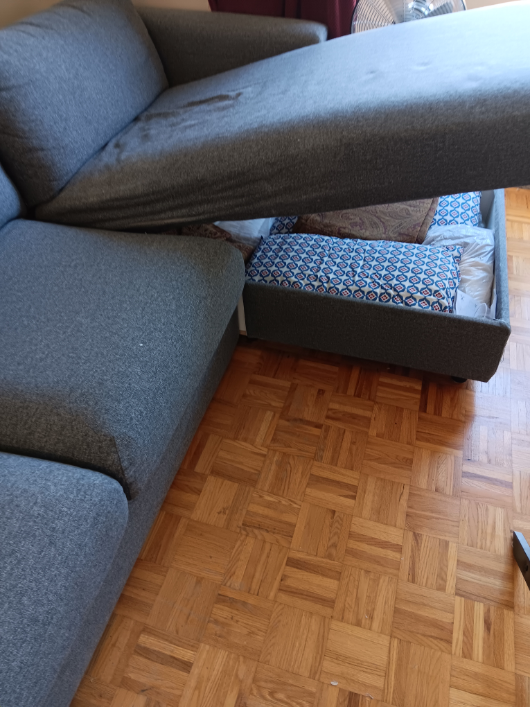 Grey Sectional Sofa with Storage - photo 3
