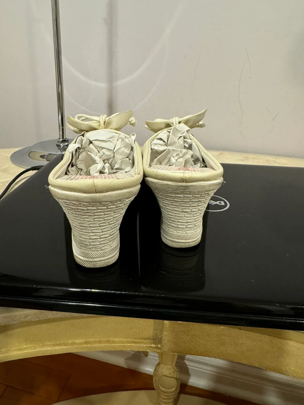 White Wedge Sandals image indicator(4)