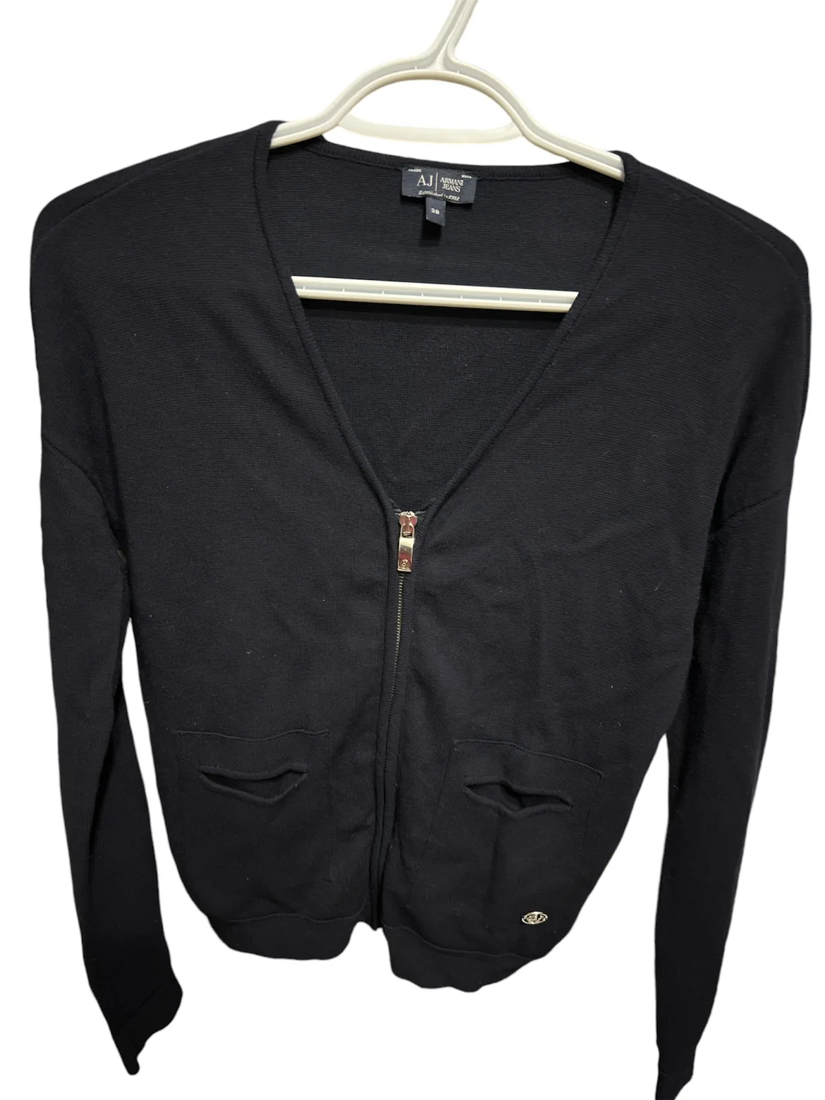 Armani Jeans Black Cardigan thumbnail