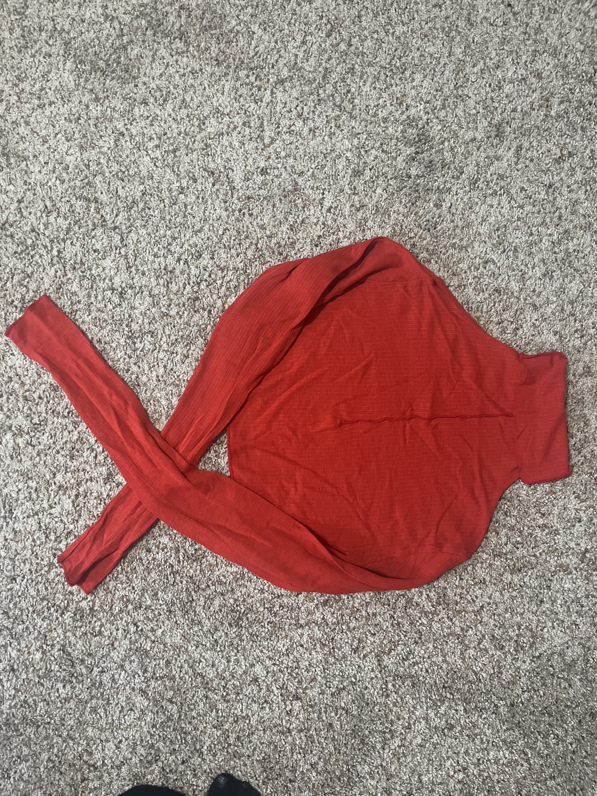Oak + Fort Red Turtleneck Top