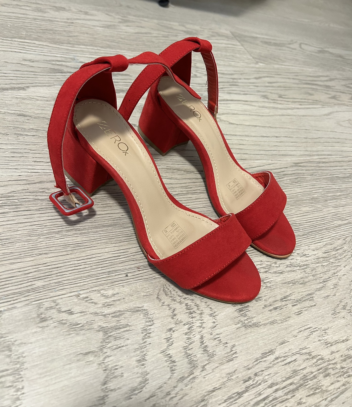 Red Block Heel Sandals - photo 5
