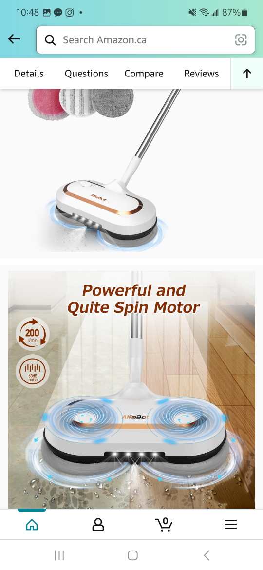 AlfaBot S2 Cordless Electric Mop - photo 3