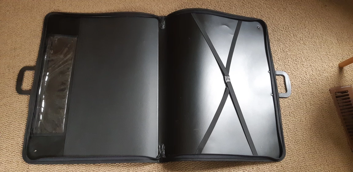 Large Black Portfolio Case - photo 2