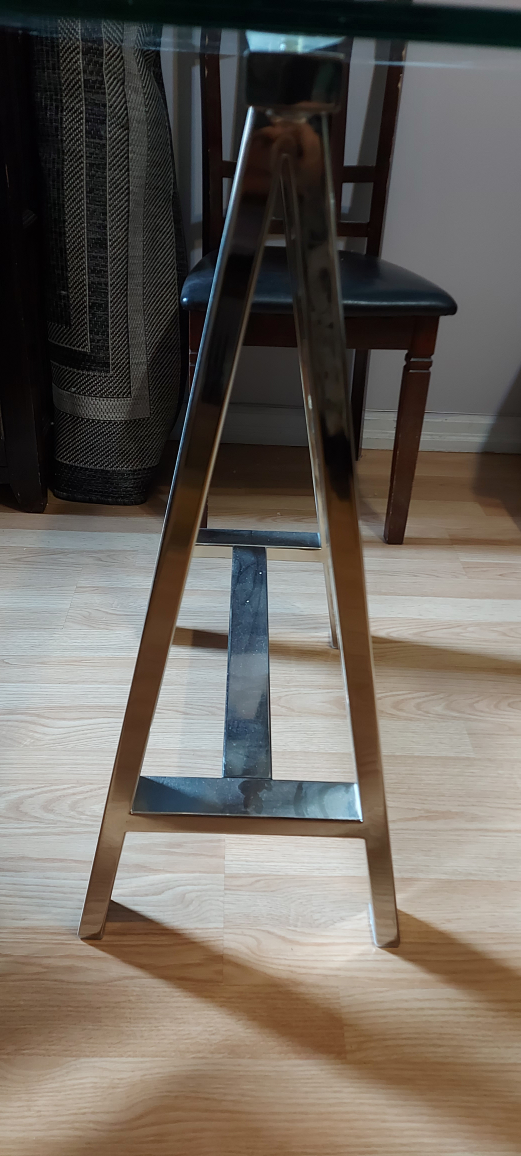 Glass desk with Metal Base - photo 4
