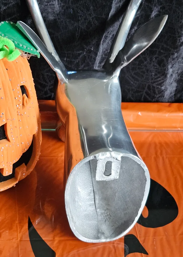 Vintage Polished Aluminum Antelope Wall Mount Head Sculpture image indicator(7)