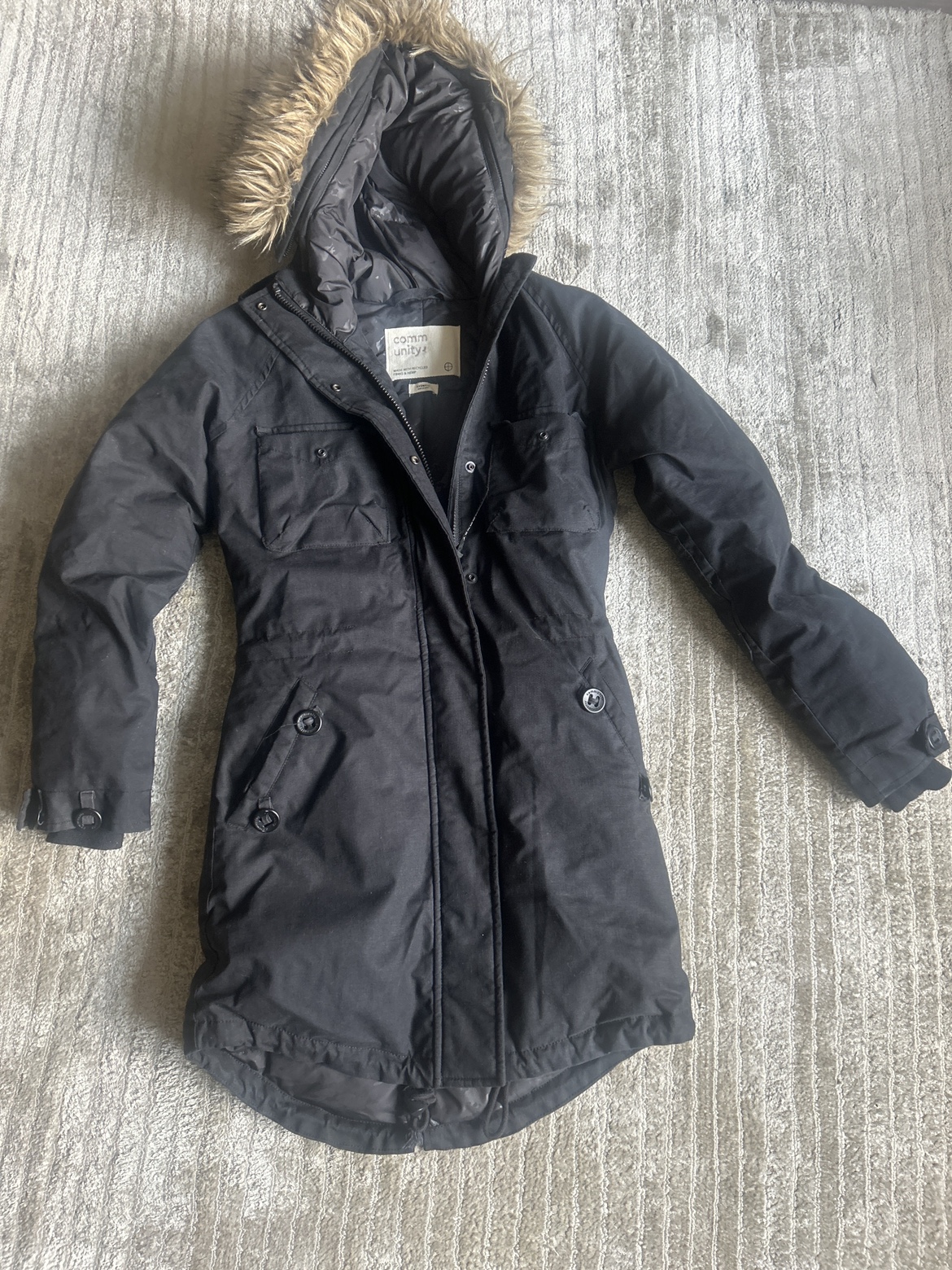 Black Winter Parka