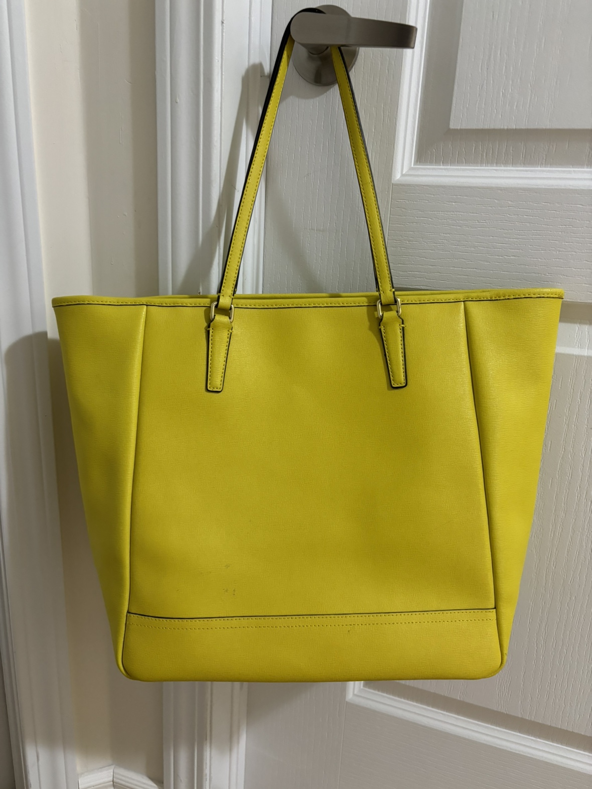 Coach Yellow Leather Tote Bag - photo 5