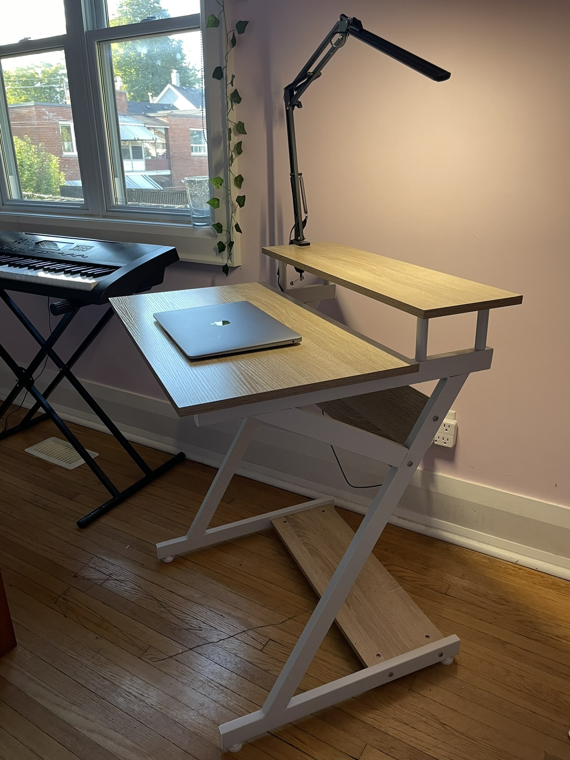 Computer Desk with Shelf - photo 2