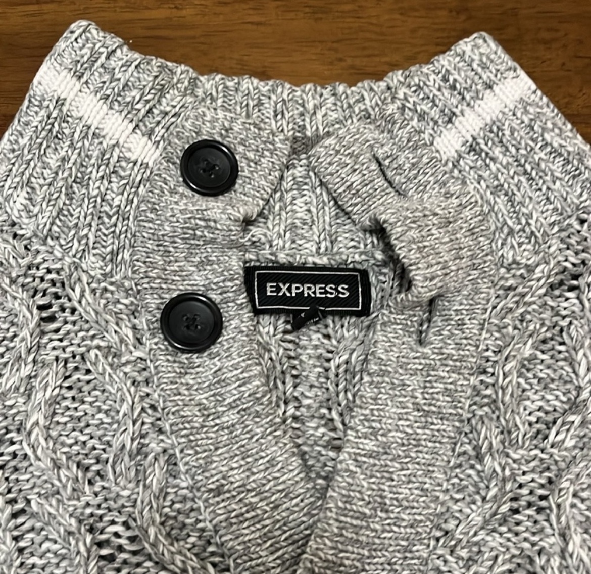 Express Men's Cable Knit Sweater - photo 2