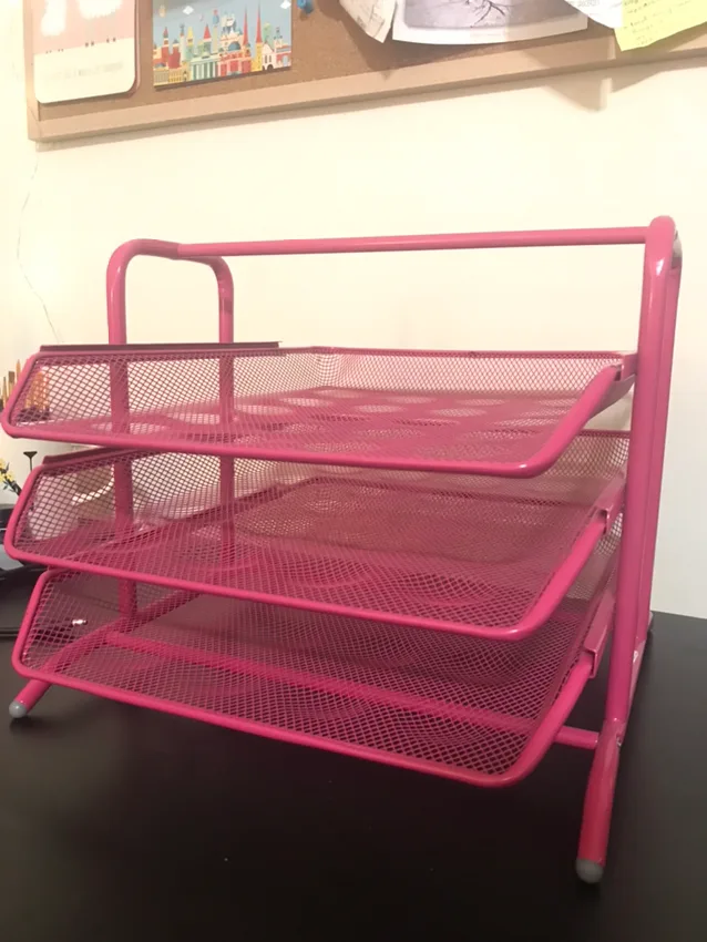 Ikea 3 Tier Document, Letter Tray, Desk Organizer image indicator(3)