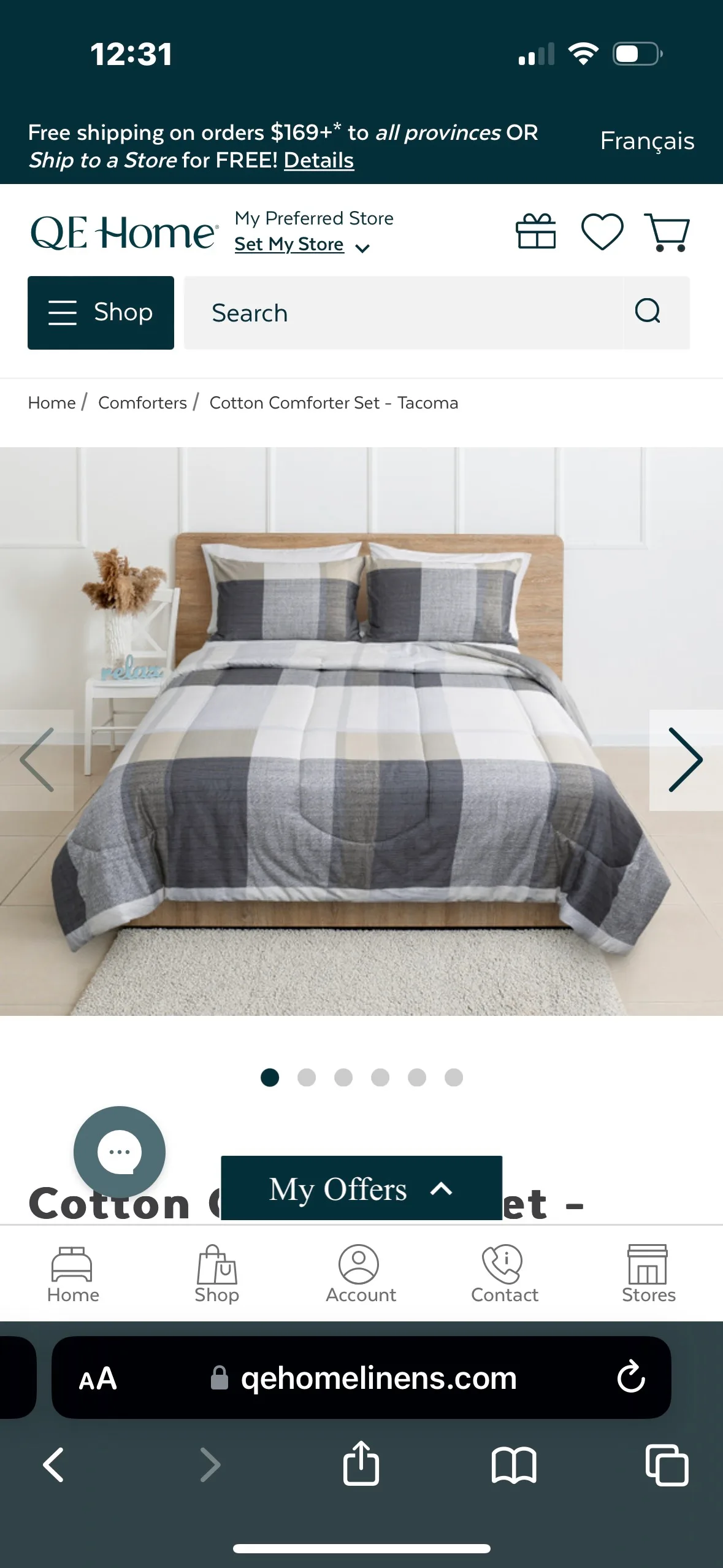 Cotton Comforter Set - Tacoma thumbnail