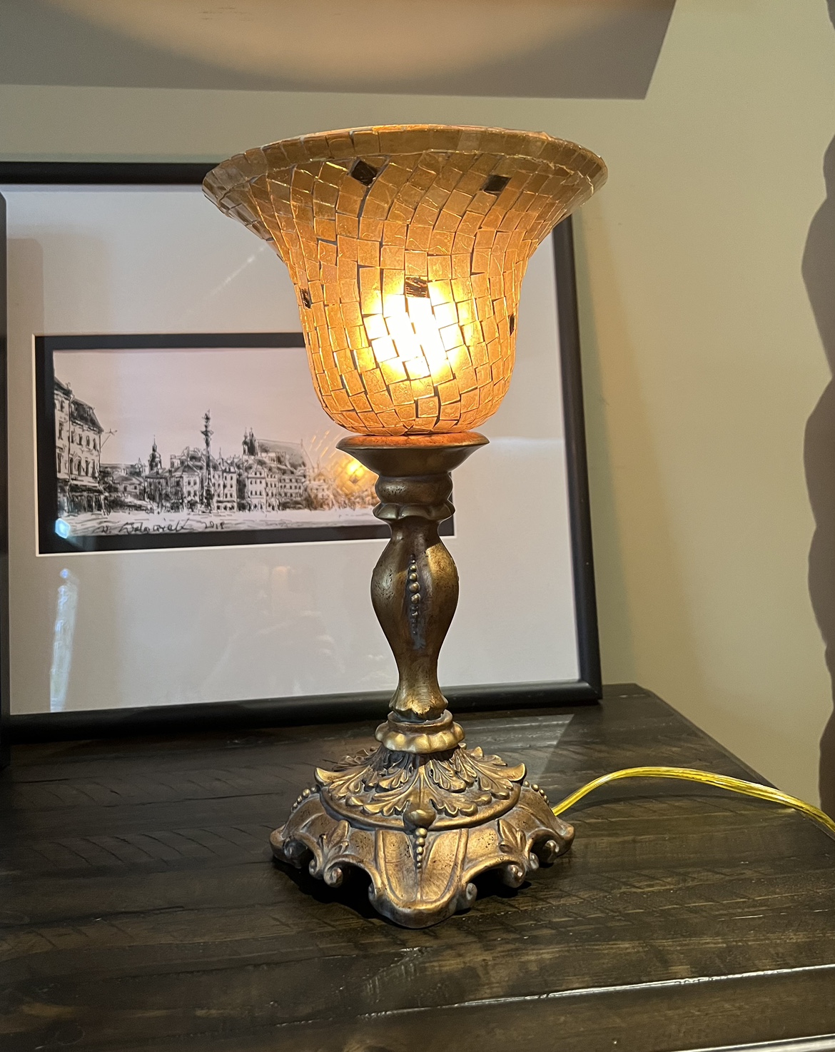 Hollywood Regency Style Table Lamp
