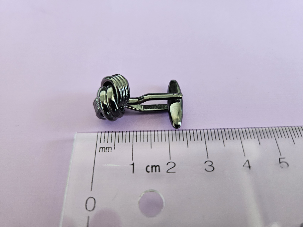 Monkey Fist Cufflinks - Black - photo 4