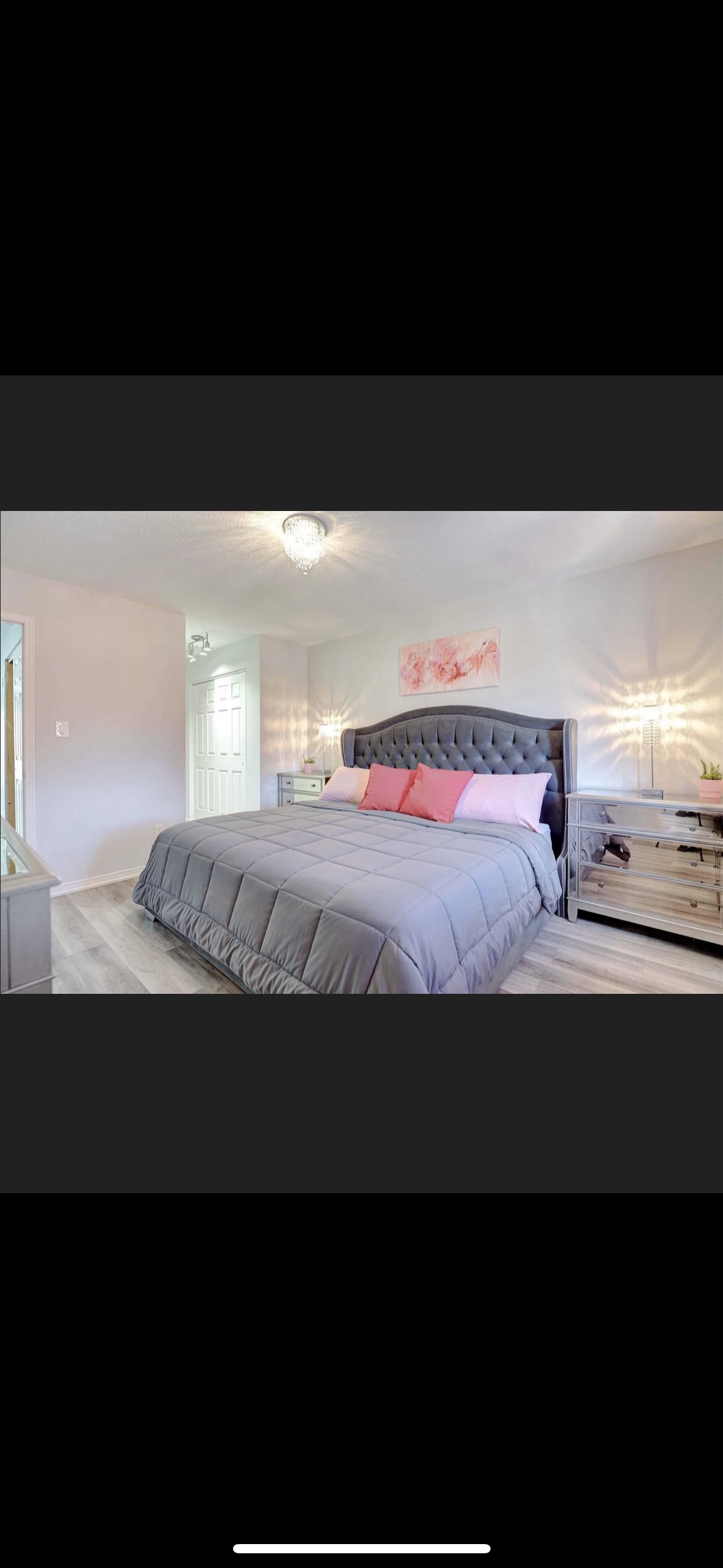 King Size Upholstered bed