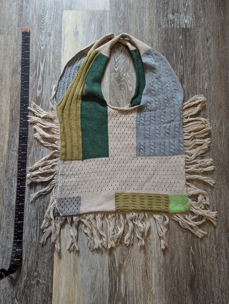 Artwell fringe knit bag thumbnail