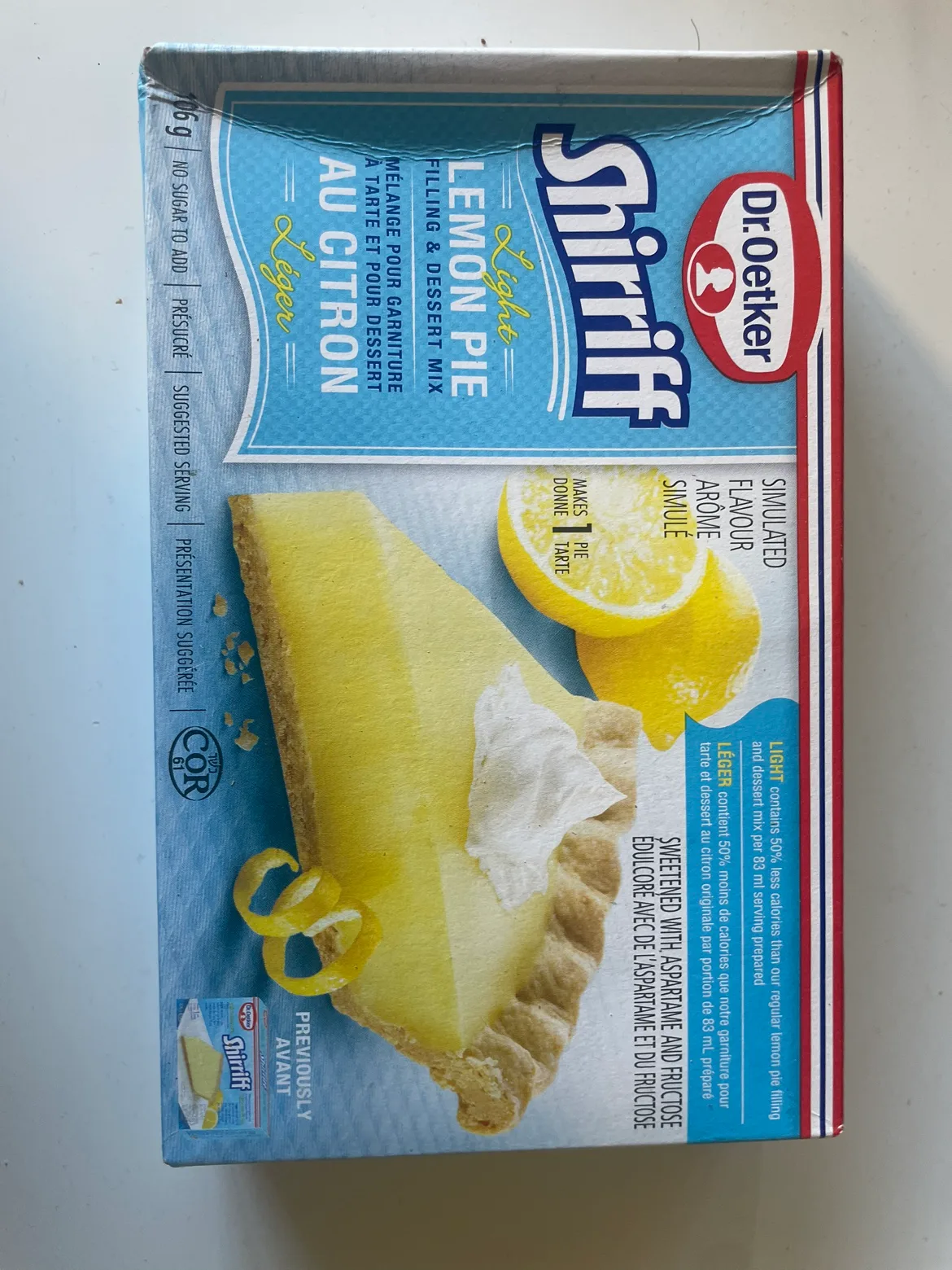 Dr. Oetker Lemon Pie Filling & Dessert Mix thumbnail
