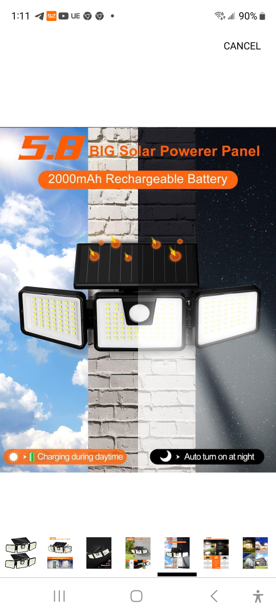 Brand new 2 pack Solar light outdoor with motion sensor - photo 5